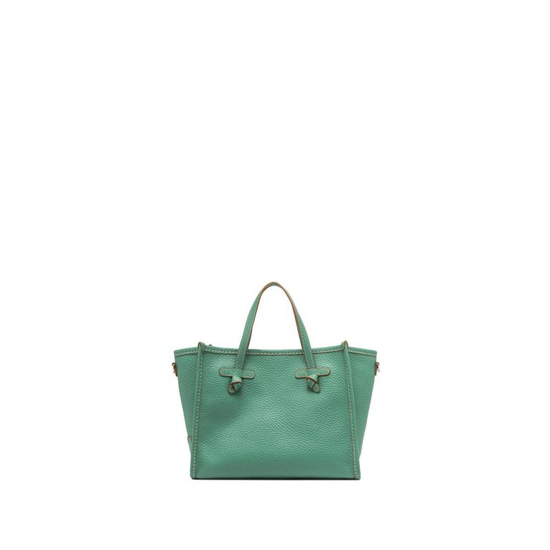 Gianni Chiarini Leather Shopping Bag Women Mint Green Shopping Bags Gianni Chiarini Leather Shopping Bag Women Mint Green Shopping Bags